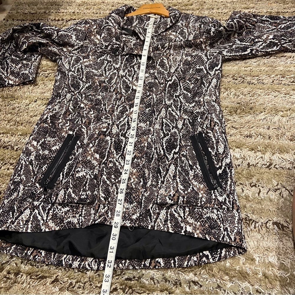 NWT Chico’s Small Viper Jacket Black Python Snake… - image 10